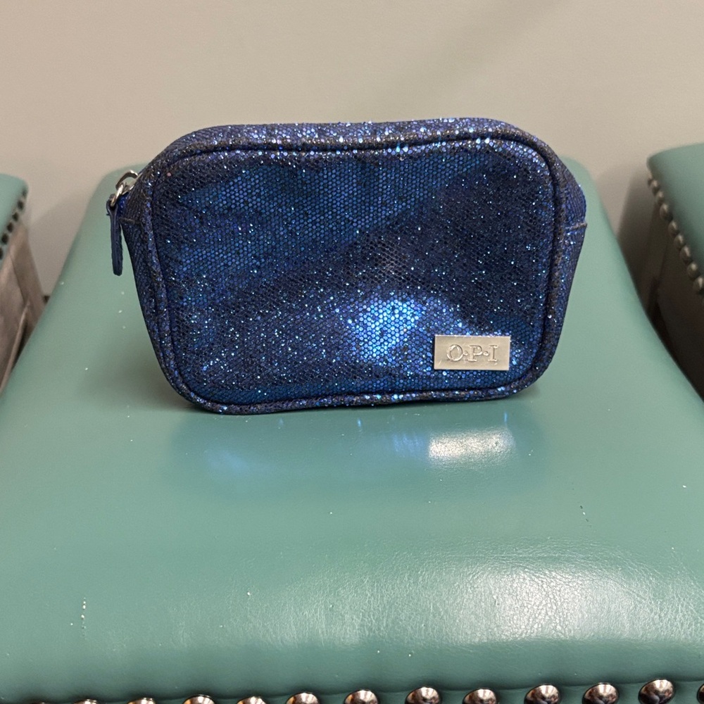 OPI Shimmering Blue Cosmetic Pouch